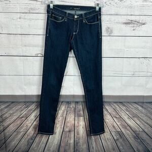 Flying Monkey Jeans Womens Juniors 3 Blue Stretch Low Rise Skinny Dark Minimal